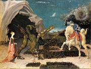 UCCELLO, Paolo St. George and the Dragon at oil on canvas